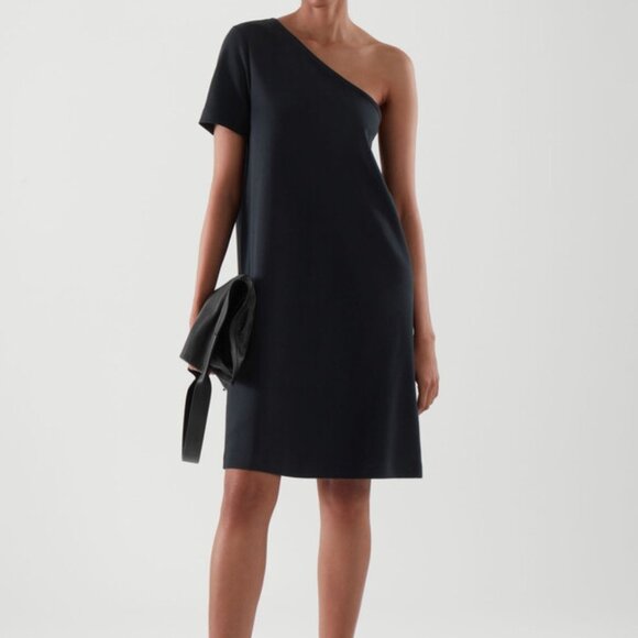 COS One-Shoulder Tee Shirt Dress NWT - Picture 1 of 16